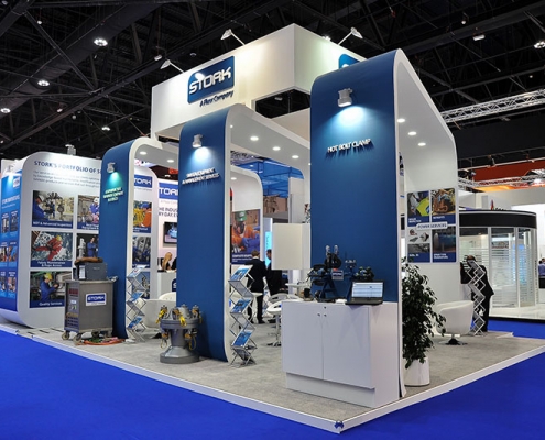 Exhibition construction at Adipec Abu Dhabi for Stork - by Hypsos ME
