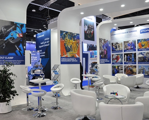 Exhibition construction at Adipec Abu Dhabi for Stork - by Hypsos ME