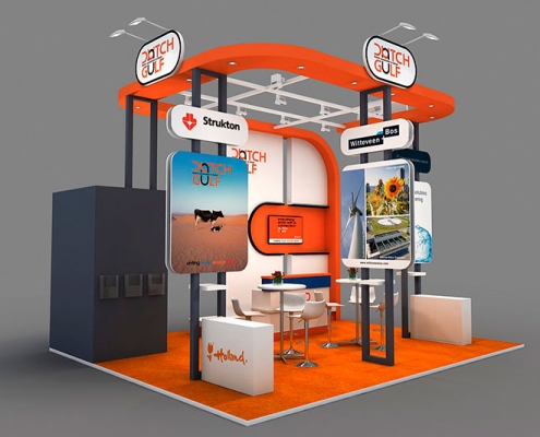 Exhibition construction at Water & Energy in Oman for the Dutch Government