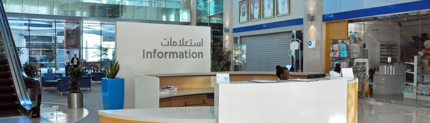 Interior fit-out - Mediclinic counters in Dubai