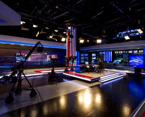 Interior fit-out for Sky News office - by Hypsos ME